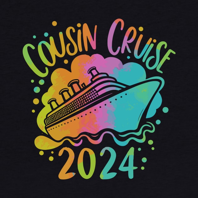 Funny Cousin Cruise 2024 Family Matching Reunion Rainbow by AimArtStudio